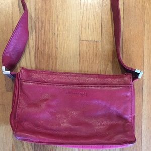 Red Leather Shoulder Bag